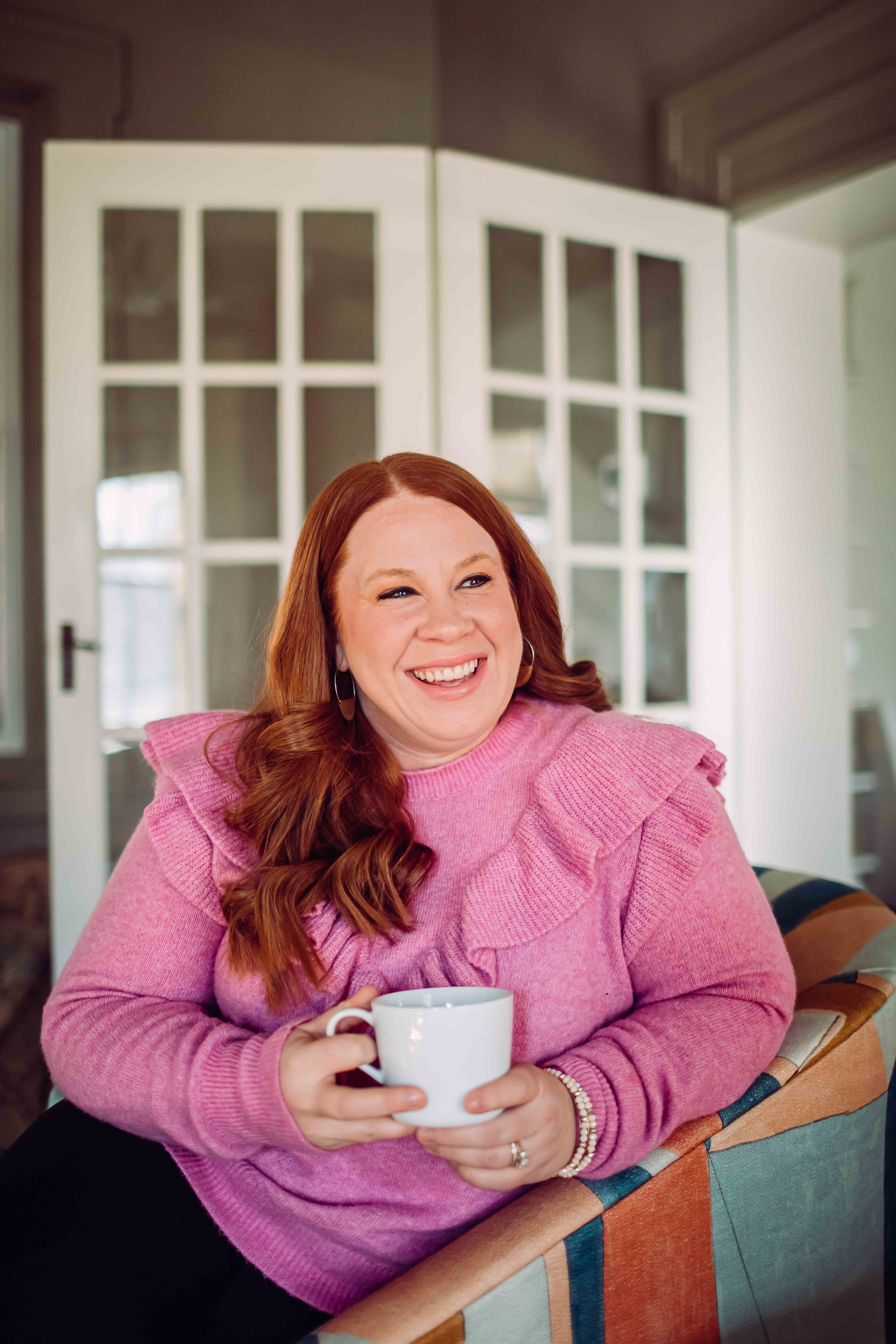 Therapist - Jenna Reddoch with Coffee
